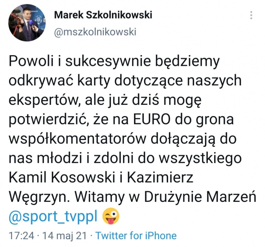 TVP ma NOWYCH KOMENTATORÓW!